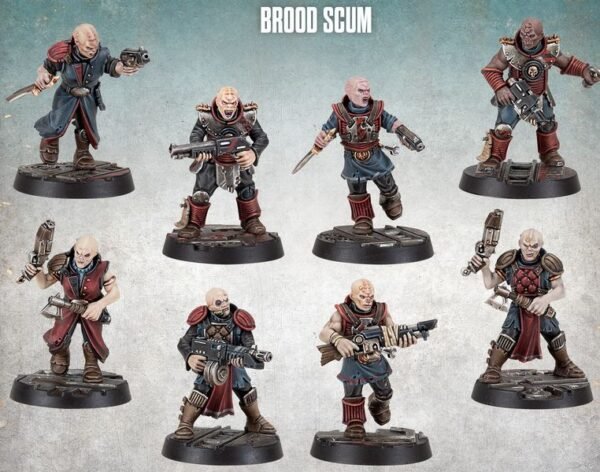 Necromunda Hive Secundus Brood Scum (8-person group, reference image) E751